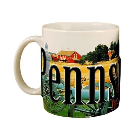 AMERICAWARE Americaware SMPEN01 Pennsylvania 18 oz Full Color Relief Mug SMPEN01